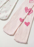 Juniors pink all over heart tights summer (set of 2)