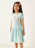 Juniors stay magical forever printed frock (Summer)