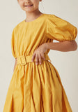 Juniors mustard girls belt frock (Summer)