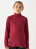 Junior solid turtle neck T-shirt with long sleeves (Winter)