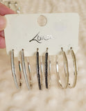 Lovisa multicolor shimmery hoop earrings (Jewellery)