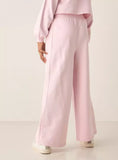 Kappa solid pink fleece cropped shirt & flared pants (winter)