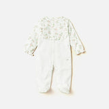 Giggles pastel floral frill sleepsuit