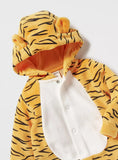 Juniors Cheetah Printed Fleece Sleepsuit with ears (winter)
