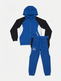 Kappa blue colorblock zipped hoodie & jog set (set of 2) (winter)