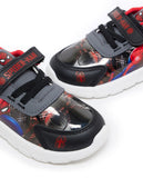 R&B black spiderman printed shoes
