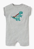 Juniors dino embroidered half romper (set of 2) (Summer)