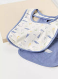 Juniors whale bib with button closure(set of 2)