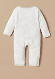 Giggles bear embroidered openfeet sleepsuit