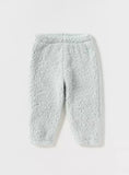 Juniors Sea Green Sherpa Cat Shirt & Jog Pants (Set Of 2)(winter)