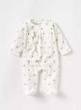 Juniors all over star printed bow applique sleepsuit (winter)