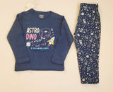 R&B astro Dino navy shirt & pyjama set (set of 2)