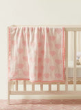 Juniors all over pink heart blanket