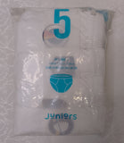 Juniors white logo printed briefs (set of 4)
