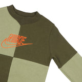 Nike Green Colorblock Fleece Sweatshirt (Winter)