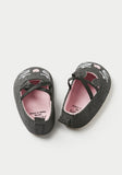 Juniors black cat Face infant shoes