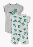Juniors dino embroidered half romper (set of 2) (Summer)