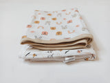 Juniors colorful printed recieving blankets (Pack of 2)
