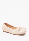 Little Missy Quilted Glitter Ballerinas