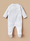 Juniors all over grey stars printed sleepsuit