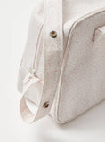 Cambrass Pink Floral Print Diaper Bag with Zip Closure and Dual Handles