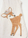 Juniors Deer Applique Polka Dot Print Sleeping Bag