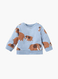 Juniors brown elephant printed shirt & jog set (set of 2) (Winter)