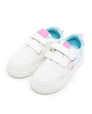 R&B minnie mouse printed white shoes