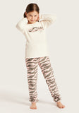 Juniors fashionably late fleece shirt & Pyjama set (set of 2) (Winter)