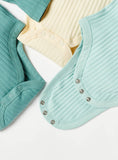 Juniors light ribbed fullsleeves bodysuits (pack of 3)