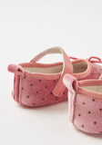 Giggles polka dot infant shoes