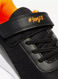 HashTag black textured shoes