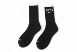 Nike black logo text socks
