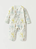 Juniors pastel tropical embroidered sleepsuit