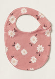 Juniors white floral bib