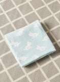 Juniors rabbit printed knitted blanket