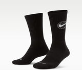 Nike black logo long socks