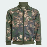 Adidas Green Camouflage Printed Zipped Pullover & Jog Set (Winter)