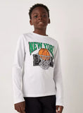 Juniors Newyork basketball printed fullsleeves tshirt