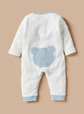 Giggles White Bear Applique (Thick Cotton) (Winter)