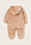 Juniors lion embroidered fleece hooded closedfeet sleepsuit (Winter)