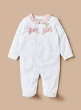 Juniors stripped bow sleepsuit
