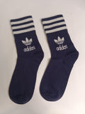 Adidas navy stripe socks