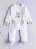 Giggles hamster embroidered sleepsuit