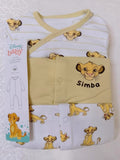 Juniors Simba printed sleepsuits (set of 3)