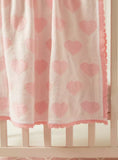 Juniors all over pink heart blanket