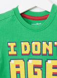 Juniors I don't age printed tshirt (Summer)