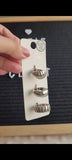 Lovisa silver seashell & textured rings (Pack of 3) (Jewellery)