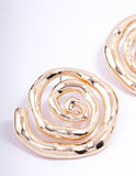 Lovisa spiral medium stud earrings (Jewellery)