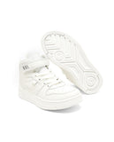 R&B solid white shoes